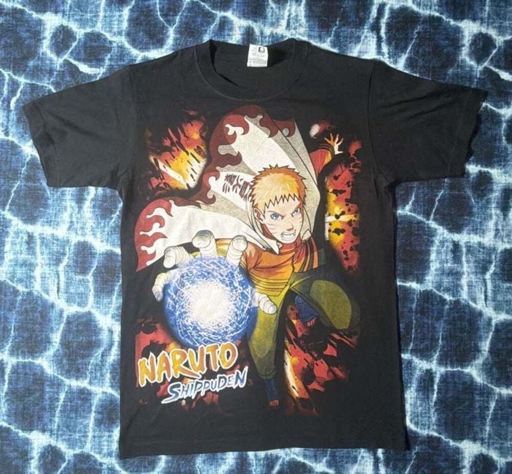 Vision High Tech Naruto Shippuden Double-Sided Graphic T-Shirt